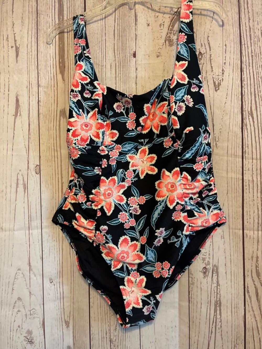 Old Navy Cruise Beach One Piece Swimsuit Floral Full Cut Plus Size XXL